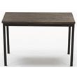 Boraam Americano Modern Wood Dining Table in Distressed Black Walnut
