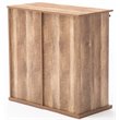 Boraam Weston Sliding Barn Door Wine Cabinet With 2-Drawers in Natural