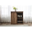 Boraam Weston Sliding Barn Door Wine Cabinet With 2-Drawers in Natural