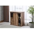 Boraam Weston Sliding Barn Door Wine Cabinet With 2-Drawers in Natural