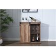 Boraam Weston Sliding Barn Door Wine Cabinet With 2-Drawers in Natural