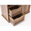 Boraam Weston Sliding Barn Door Wine Cabinet With 2-Drawers in Natural