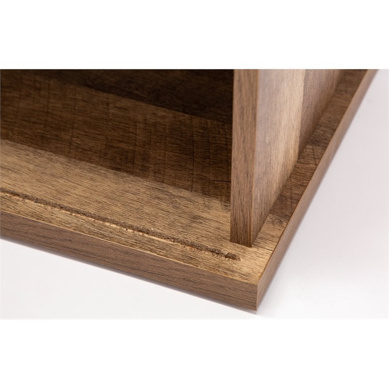 Boraam Weston Sliding Barn Door Wine Cabinet With 2-Drawers in Natural
