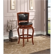 Boraam Wood Harris Bar Height Swivel Bar Stool in Cherry Finish