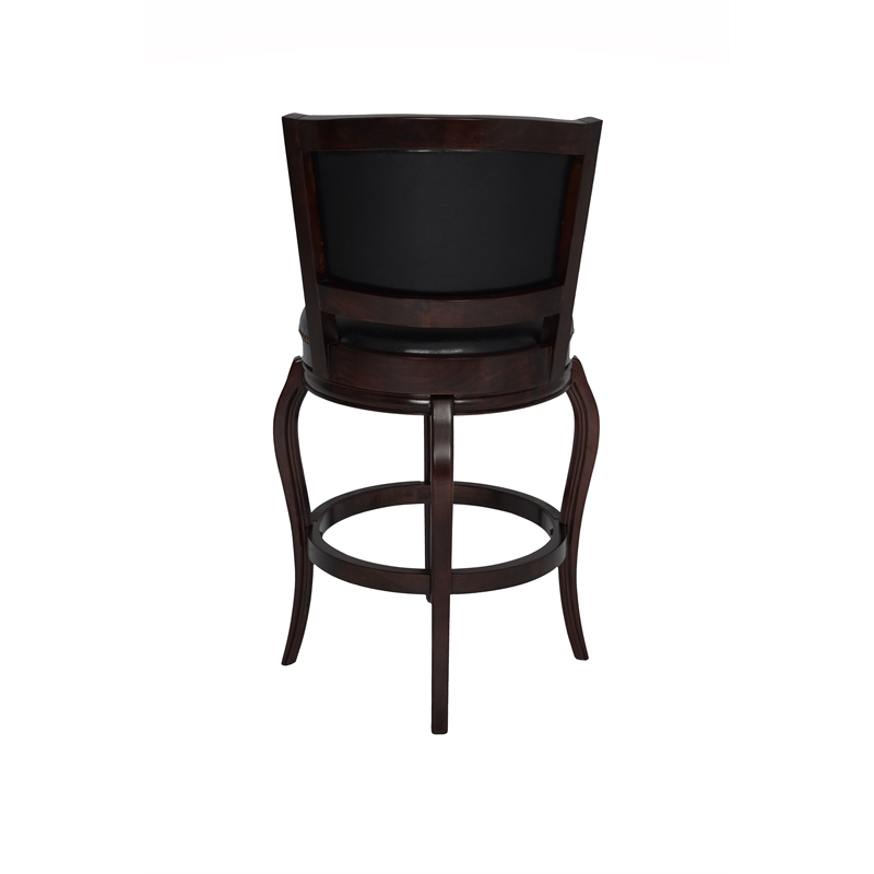 Boraam Harris Bar Height Swivel Bar Stool in Cappuccino