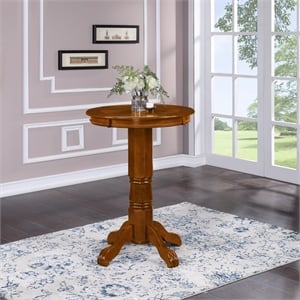 Boraam Wood Florence Pub Table in Light Cherry Finish
