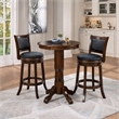 Boraam Wood Florence Pub Table in Cappuccino Finish