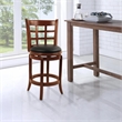 Boraam Wood Kyoto Counter Height Swivel Stool in Cherry Finish