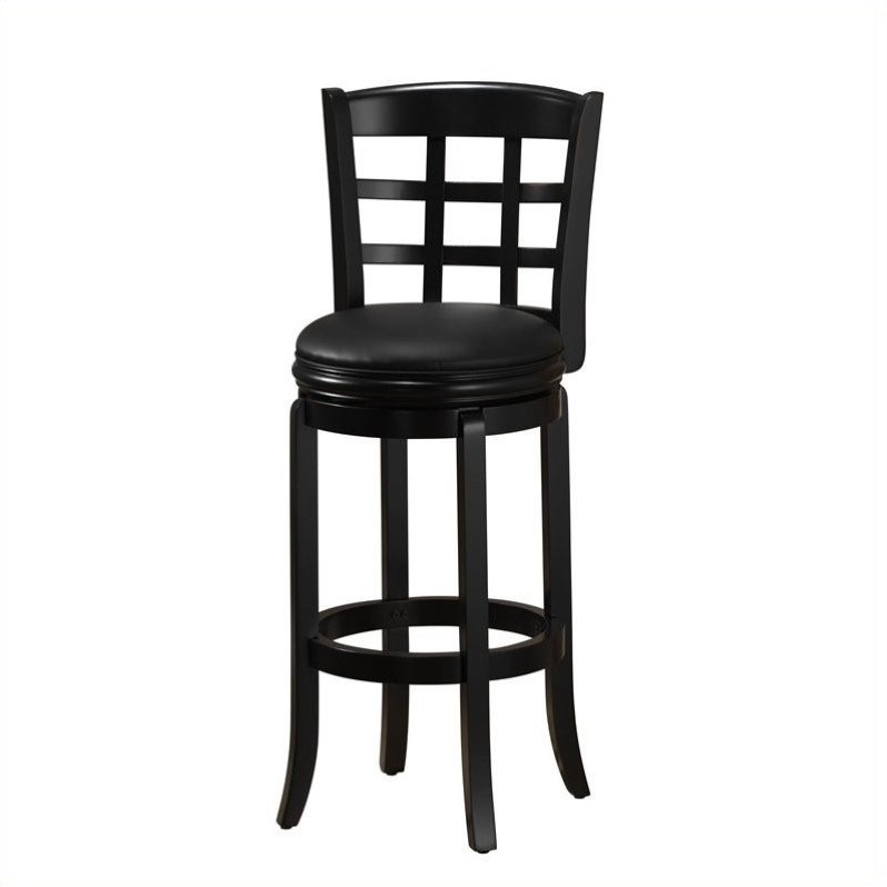Boraam Kyoto 29 Swivel Bar Stool In Black 45230 Boraam Kyoto 29 Swivel Bar Stool In