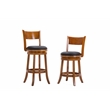 Boraam Palmetto Counter Height Swivel Counter Stool in Fruitwood