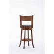 Boraam Wood Palmetto Bar Height Swivel Bar Stool in Walnut Finish