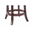 Boraam Wood Palmetto Counter Height Swivel Stool in Brandy Brown Finish