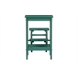 Boraam Wood Niko 24.5 in. Folding Step Stool in Jadepool Green Finish