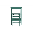 Boraam Wood Niko 24.5 in. Folding Step Stool in Jadepool Green Finish