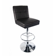 Boraam Metal Sloan Adjustable Swivel Bar Stools Black Finish Set of 2