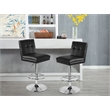 Boraam Metal Sloan Adjustable Swivel Bar Stools Black Finish Set of 2