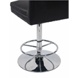 Boraam Metal Sloan Adjustable Swivel Bar Stools Black Finish Set of 2