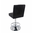 Boraam Metal Sloan Adjustable Swivel Bar Stools Black Finish Set of 2