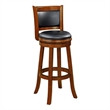 Boraam Wood Augusta Extra Tall Swivel Bar Stool Cherry Finish