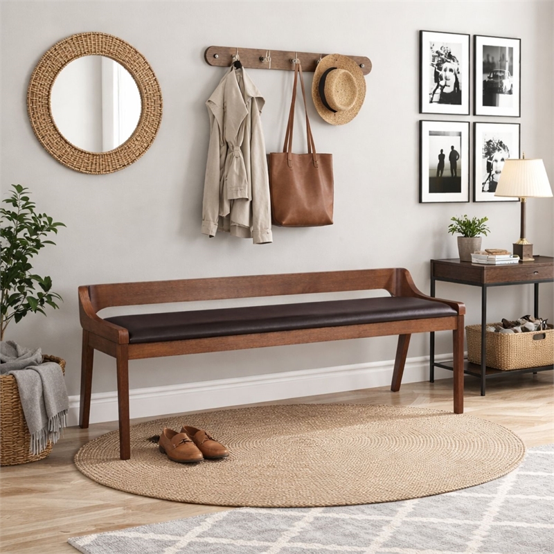 Boraam Rasmus Dining Bench Chestnut Wire-Brush