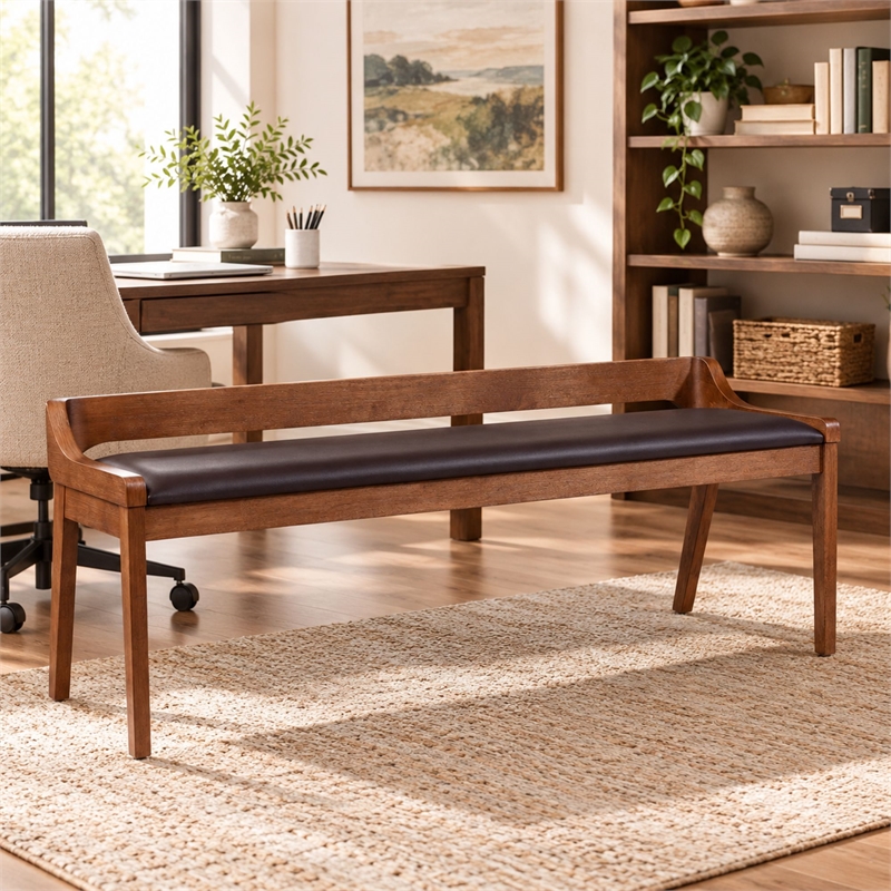 Boraam Rasmus Dining Bench Chestnut Wire-Brush