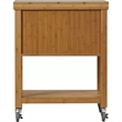 Boraam Kenta Bamboo Kitchen Cart with Natural Finish