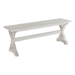 Boraam Jamestown Backless Dining Bench Antique White Finish