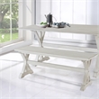 Boraam Jamestown Backless Dining Bench Antique White Finish