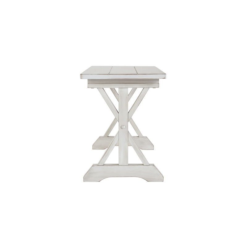 Boraam Jamestown Backless Dining Bench Antique White Finish