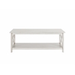 Boraam Wood Jamestown Coffee Table in Antique White Finish