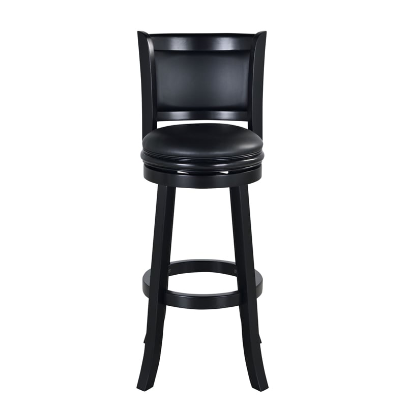 Boraam Hardwood Augusta Extra Tall Swivel Barstool - Black Finish