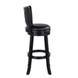 Boraam Hardwood Augusta Extra Tall Swivel Barstool - Black Finish