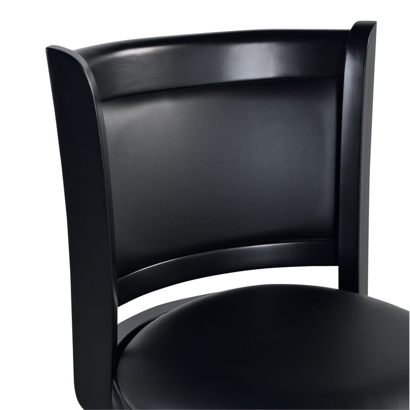 Boraam Hardwood Augusta Extra Tall Swivel Barstool - Black Finish