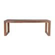 Rasmus Wood Extension Dining Table Chestnut Wire-Brush Finish