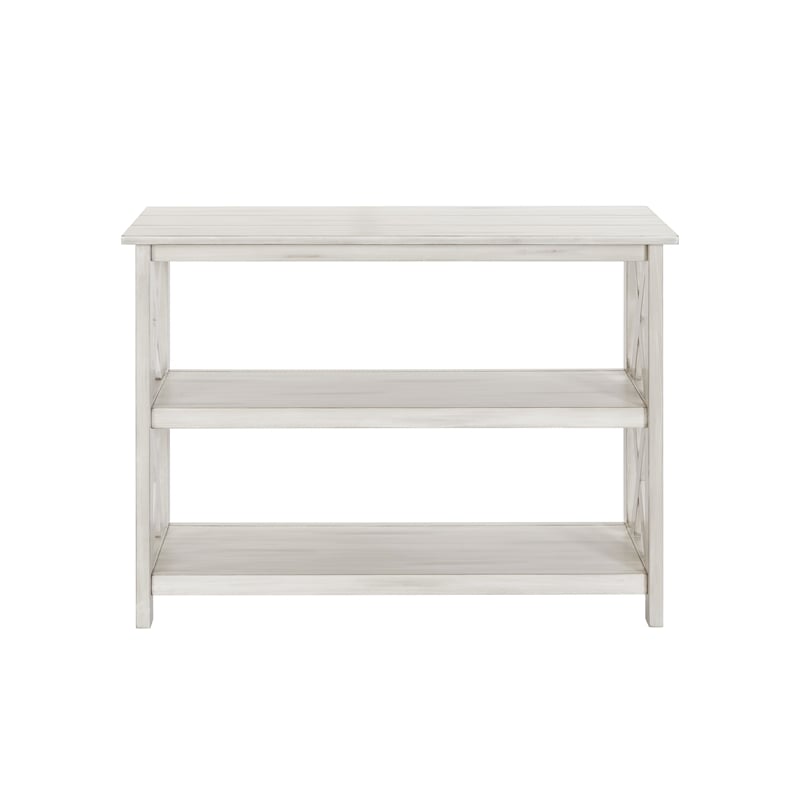 Boraam Wood Jamestown Entryway Table Antique White Finish