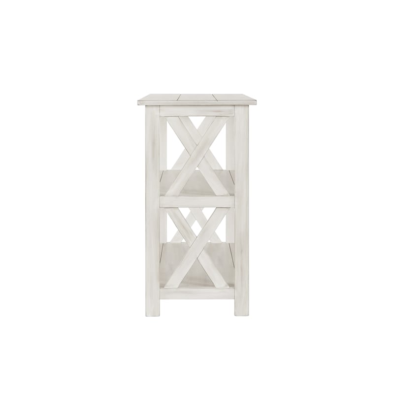 Boraam Wood Jamestown Entryway Table Antique White Finish