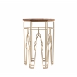 Boraam Genevieve Wood Nesting Tables - Set of 2 Gold & Natural
