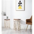 Boraam Genevieve Wood Nesting Tables - Set of 2 Gold & Natural