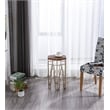 Boraam Genevieve Wood Nesting Tables - Set of 2 Gold & Natural
