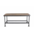 Boraam Wood Newport Coffee Table Natural and Gray Finish