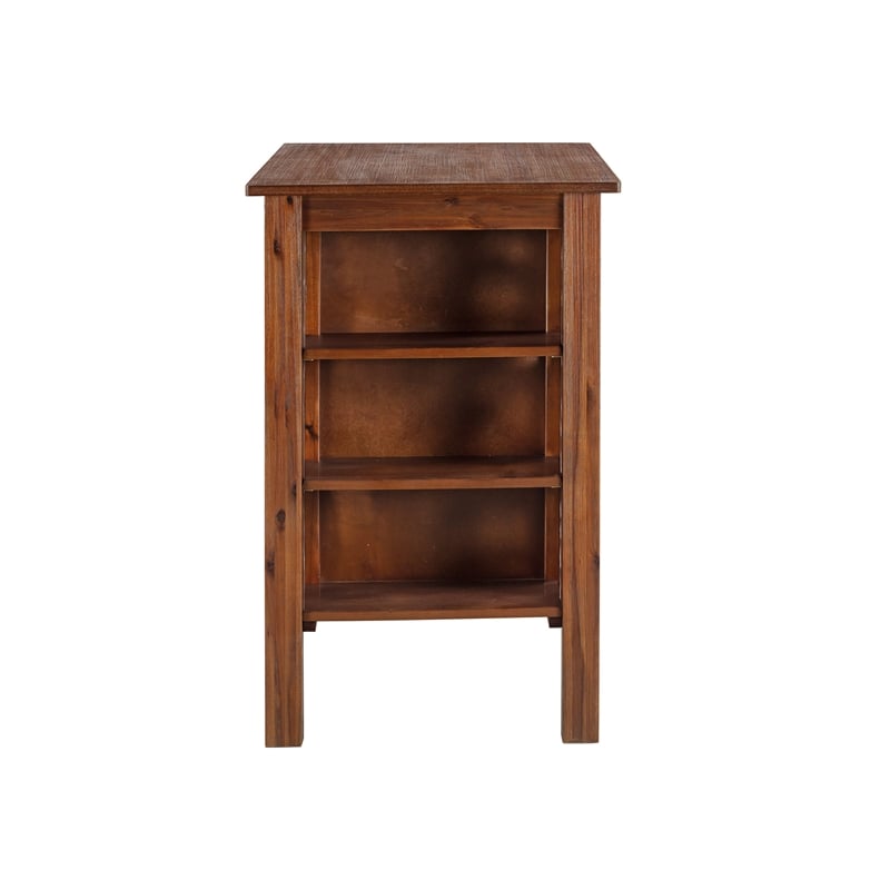 Boraam Brittany Rectangular Bar Height Table - Chestnut Wire-Brush