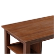 Boraam Brittany Rectangular Bar Height Table - Chestnut Wire-Brush