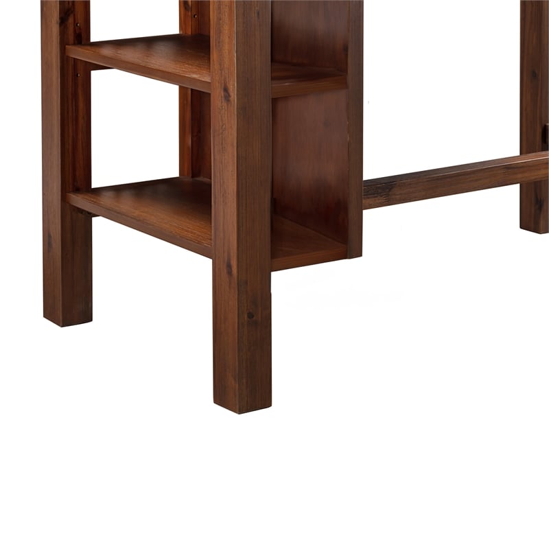 Boraam Brittany Rectangular Bar Height Table - Chestnut Wire-Brush