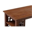 Boraam Brittany Rectangular Bar Height Table - Chestnut Wire-Brush