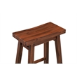 Boraam Sonoma Saddle Counter Height Stool Chestnut Wire-Brush Set of 2