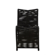 Boraam  Iron Lorenzo Rope Outdoor Patio Chairs in Black (Set of 2)