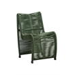 Boraam Metal Lorenzo Rope Outdoor Patio Chairs in Olive Green (Set of 2)