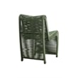 Boraam Metal Lorenzo Rope Outdoor Patio Chairs in Olive Green (Set of 2)