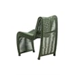 Boraam Metal Lorenzo Rope Outdoor Patio Chairs in Olive Green (Set of 2)