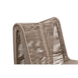 Boraam Iron Lorenzo Rope Outdoor Patio Chairs in Tan (Set of 2)